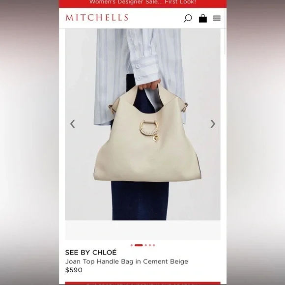 LARGE NWT See by Chloe Joan satchel